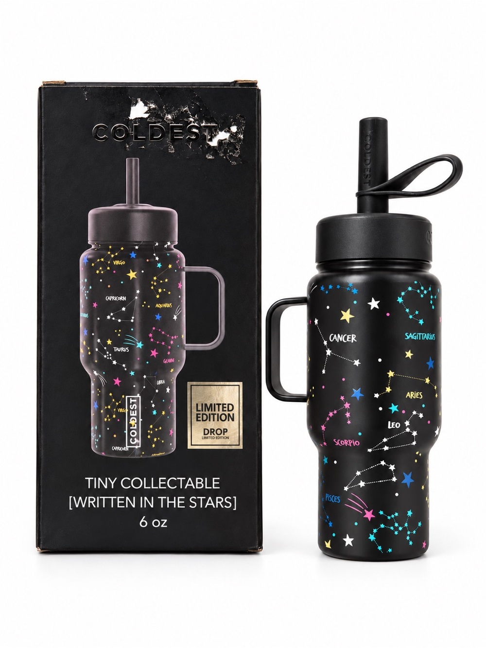 COLDEST Written in the Stars 6 oz Mini Tumbler Zodiac Limited Edition with Box
